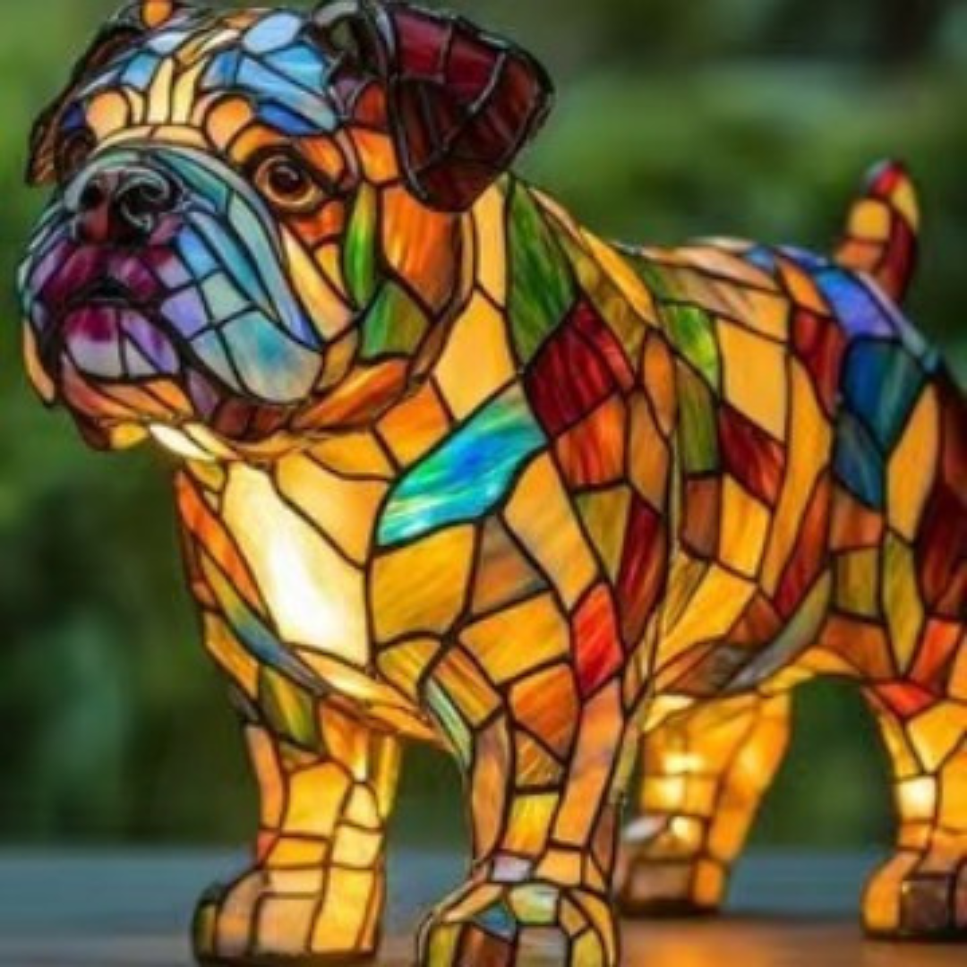 Thor | Lampe Magique en Verre Coloré pour Amoureux des Chiens