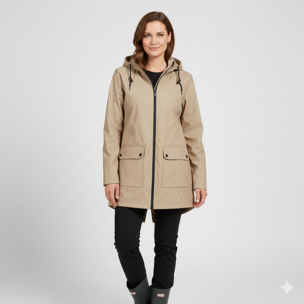 Nicole | Veste Femme Imperméable et Chaude avec Capuche Réglable