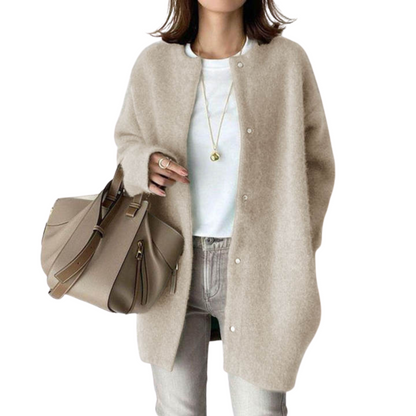 Loïs | Cardigan Femme Oversize en Tricot Doux avec Fermeture à Boutons