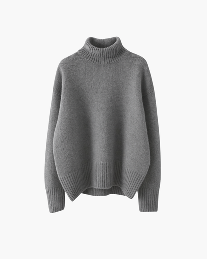 Chloé | Pull Femme Doux à Col Montant Élégant pour Une Allure Chic
