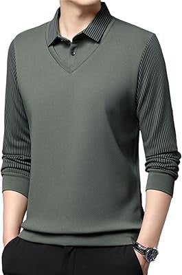Col Rayé | Ensemble chemise 2 pièces en coton
