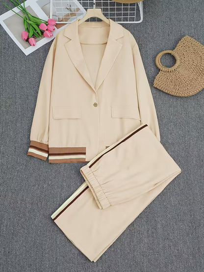 Colette | Ensemble Sportif Chic Femme - Veste Légère et Pantalon Fluide Taille Haute