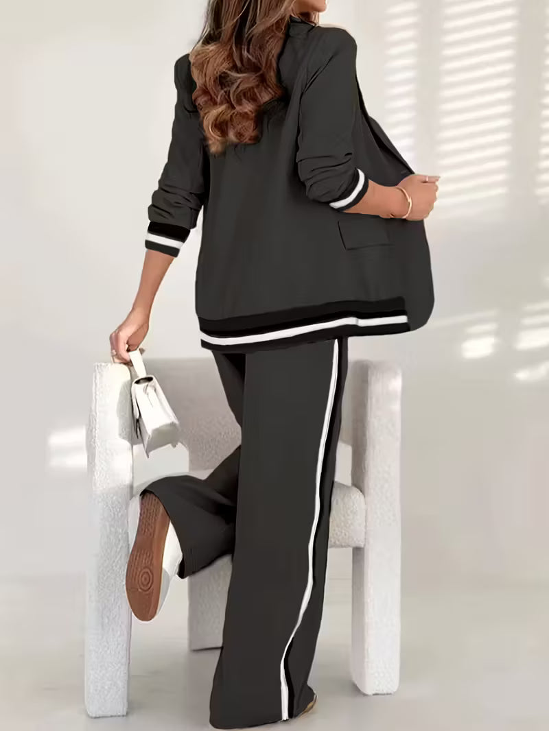 Colette | Ensemble Sportif Chic Femme - Veste Légère et Pantalon Fluide Taille Haute