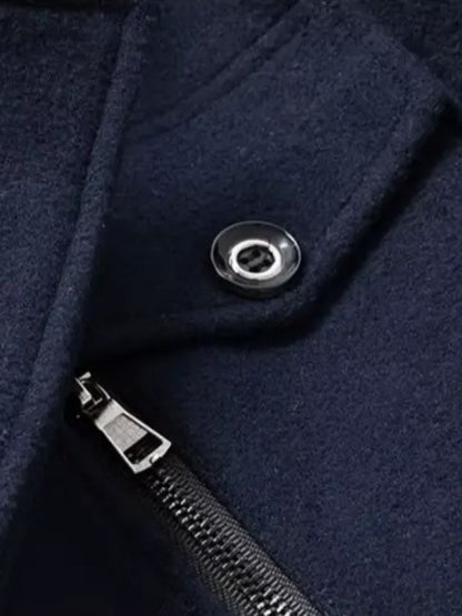 Jean | Manteau Hiver Homme Élégant en Laine pour Un Style Sophistiqué