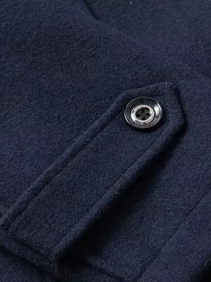 Jean | Manteau Hiver Homme Élégant en Laine pour Un Style Sophistiqué