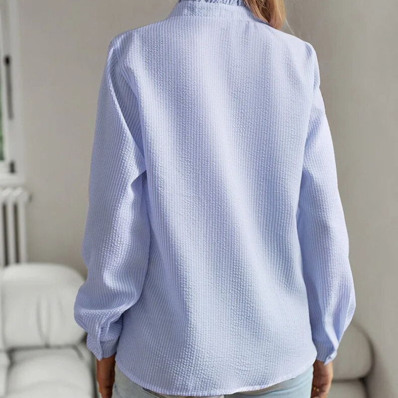 Camila | Chemisier Femme Chic à Rayures Élégant et Confortable