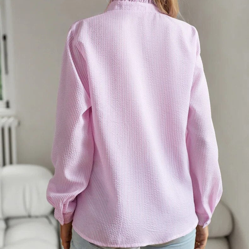 Camila | Chemisier Femme Chic à Rayures Élégant et Confortable