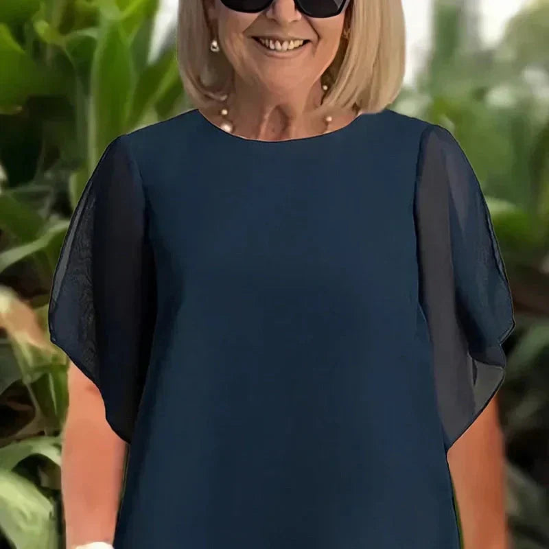 Herlene | Ensemble Tailleur Femme Chic avec Pantalon Asymétrique Élégant