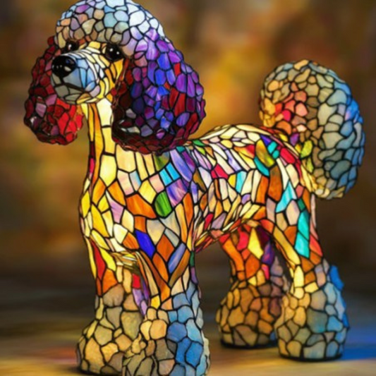Gigi | Lampe Décorative en Verre Coloré en Forme de Chien pour Un Éclairage Magique