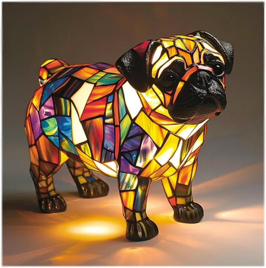 Claire | Lampe Décorative en Verre Coloré en Forme de Chien pour Une Ambiance Chaleureuse