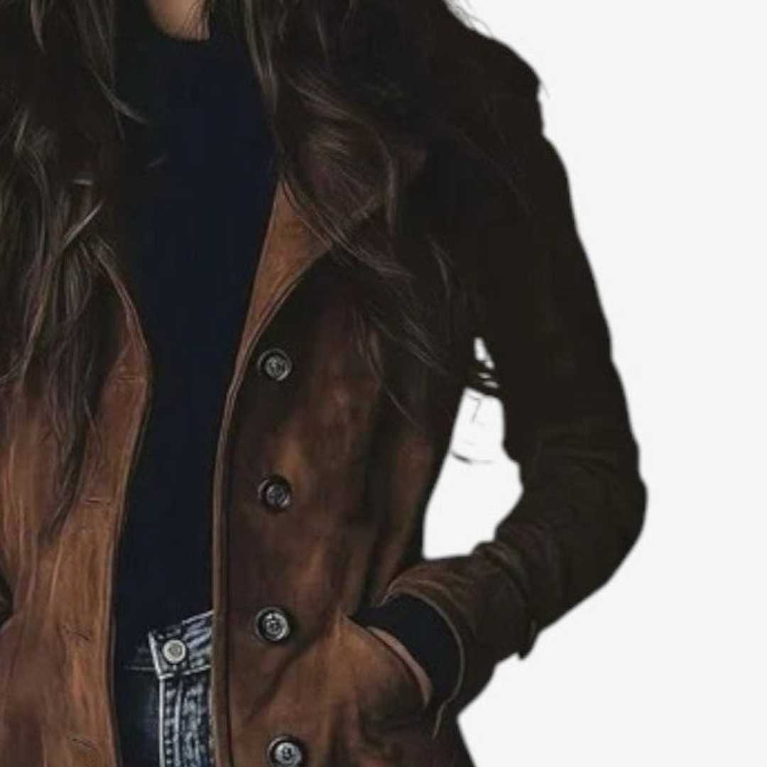 Flora | Manteau Hiver Femme Long Élégant avec Silhouette Flatteuse