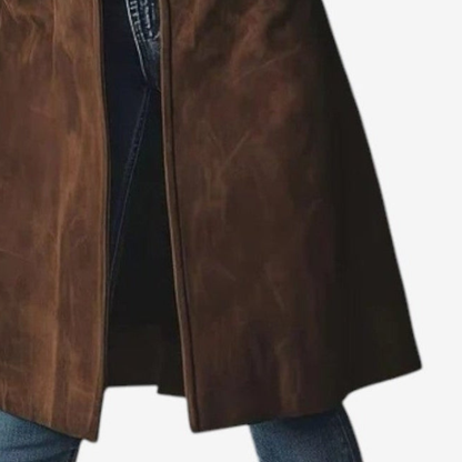 Flora | Manteau Hiver Femme Long Élégant avec Silhouette Flatteuse
