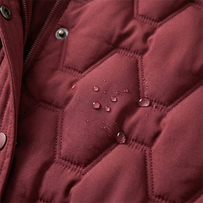 Olivie | Manteau Hiver Femme Long en Duvet À Capuche pour Un Style Élégant