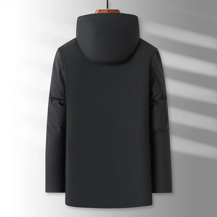 Ulysse | Veste Hiver Moderne avec Capuche et Doublure Confortable pour Hommes