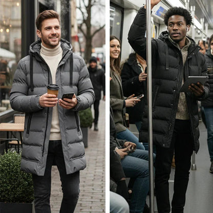Étienne | Veste Homme Matelassée à Capuche Élégante pour un Style Urbain