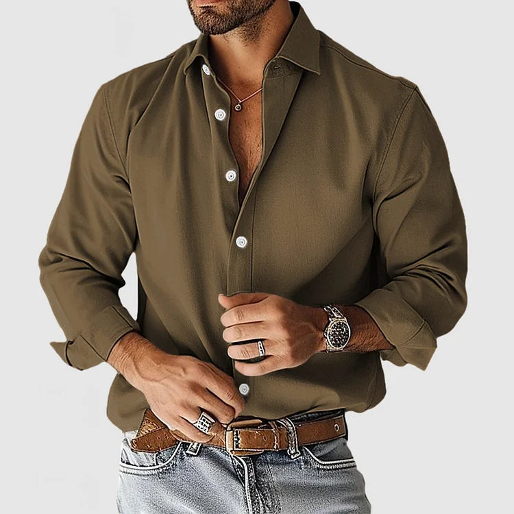 Lucas | Chemise Homme Décontractée en Coton Premium Élégante et Confortable