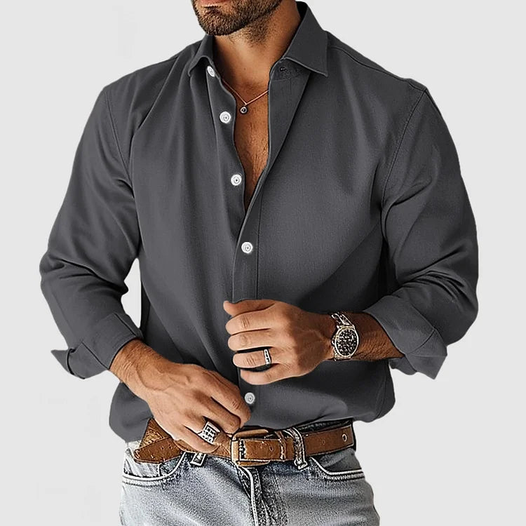 Lucas | Chemise Homme Décontractée en Coton Premium Élégante et Confortable