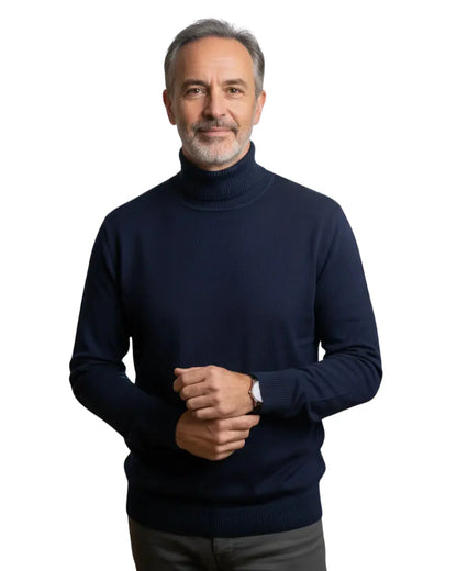 Monte Carlo | Pull col roulé en cachemire – Élégance & confort premium