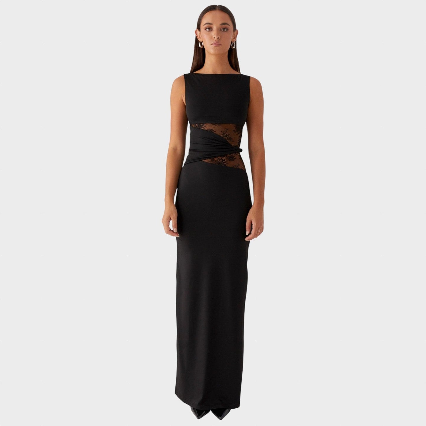 Isaline | Robe Longue Élégante Femme en Dentelle