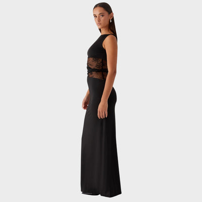 Isaline | Robe Longue Élégante Femme en Dentelle