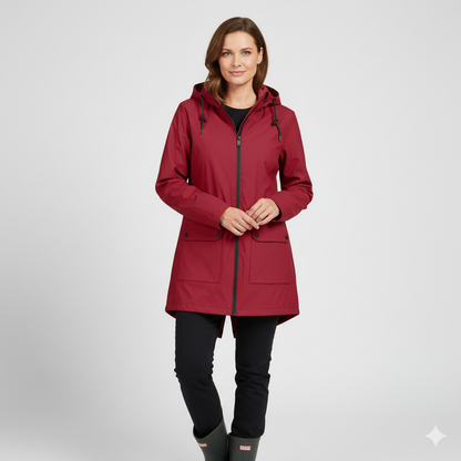 Nicole | Veste Femme Imperméable et Chaude avec Capuche Réglable