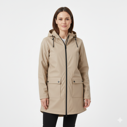 Nicole | Veste Femme Imperméable et Chaude avec Capuche Réglable