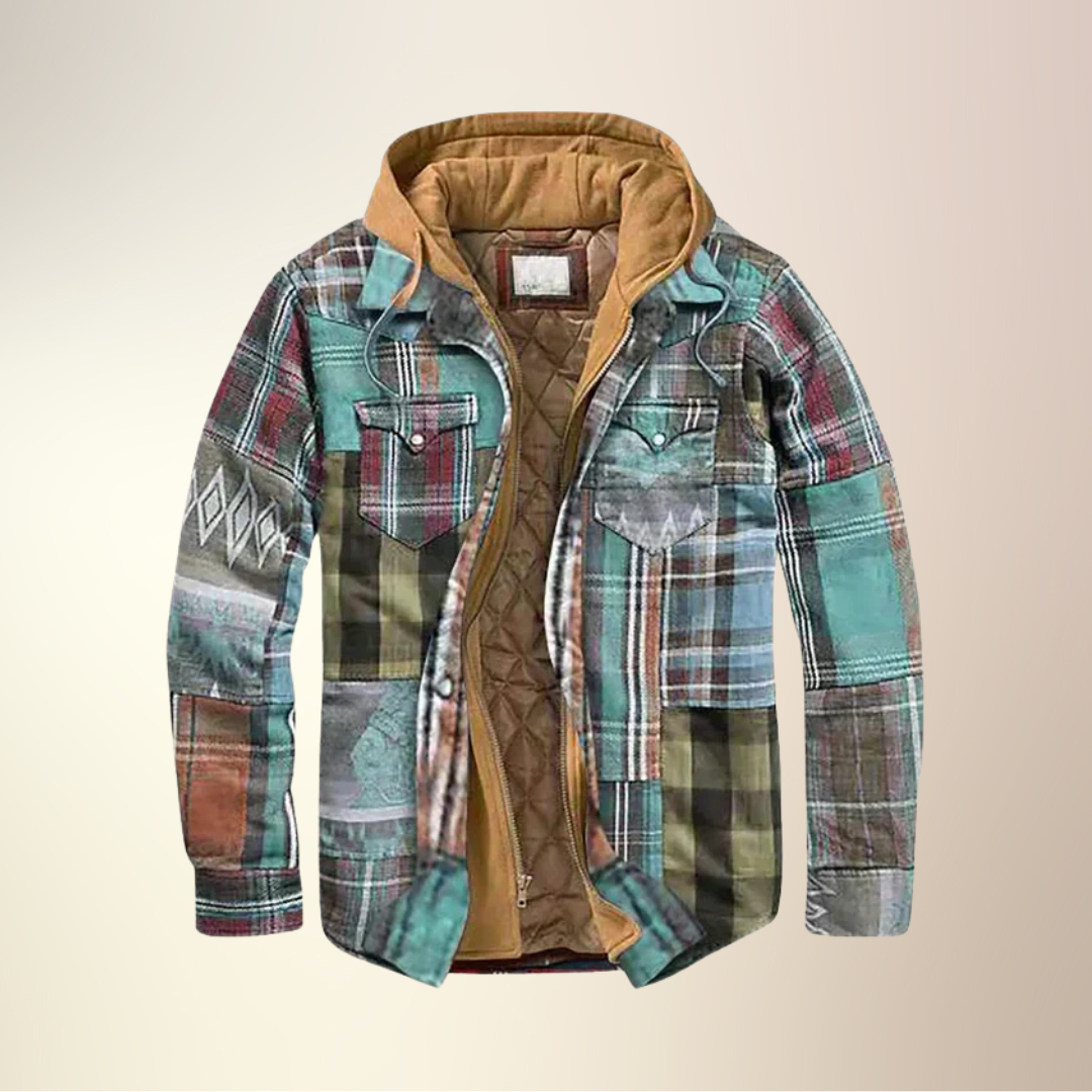 Yves | Veste Patchwork pour Homme – Style Urbain