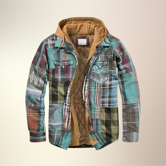 Yves | Veste Patchwork pour Homme – Style Urbain