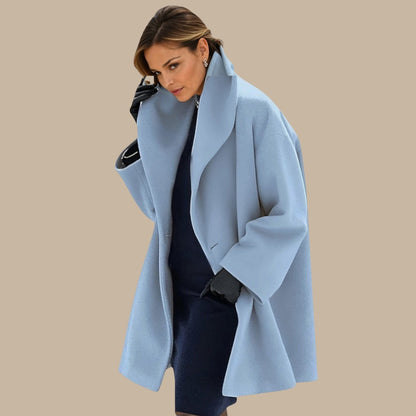 Alma | Manteau en Laine Chaude – Élégance Féminine