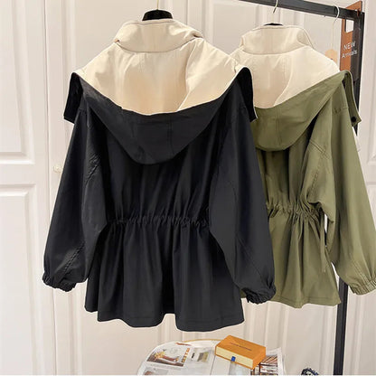 Rosanna | Veste Imperméable Femme Légère avec Taille Réglable et Protection Contre le Vent